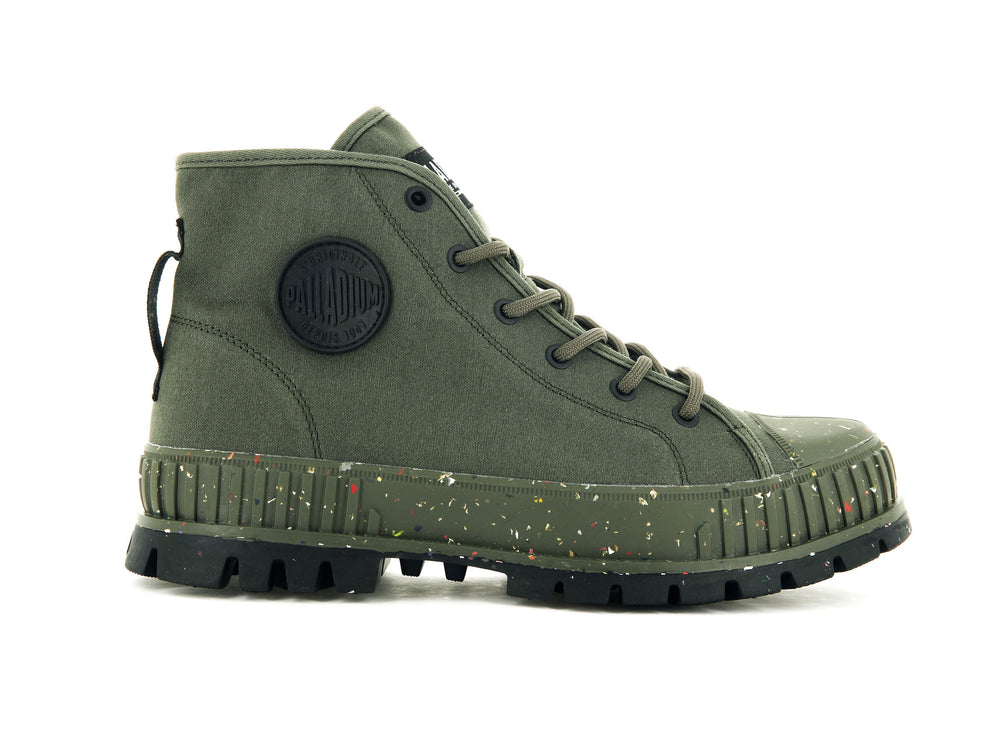 Zapatos Altas Palladium PALLASHOCK SUPPLY Mujer Verde Oliva | Costa Rica-64583